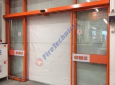 Рулонные противопожарные шторы при орошении водой FireTechnics-EI180